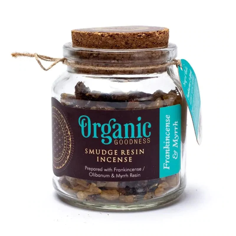 ORGANIC GOODNESS SMUDGE RESIN FRANKINCENSE & MYRRH