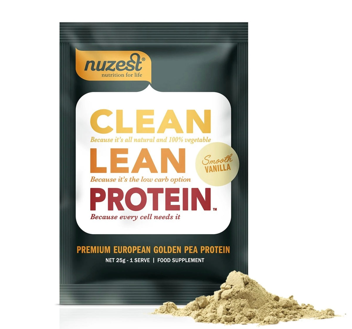 NUZEST CLEAN LEAN PROTEIN POWDER VANILLA 25G SACHET