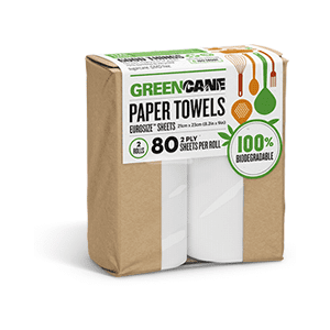 GREEN CANE BIODEGRADABLE KITCHEN TOWEL 2PK
