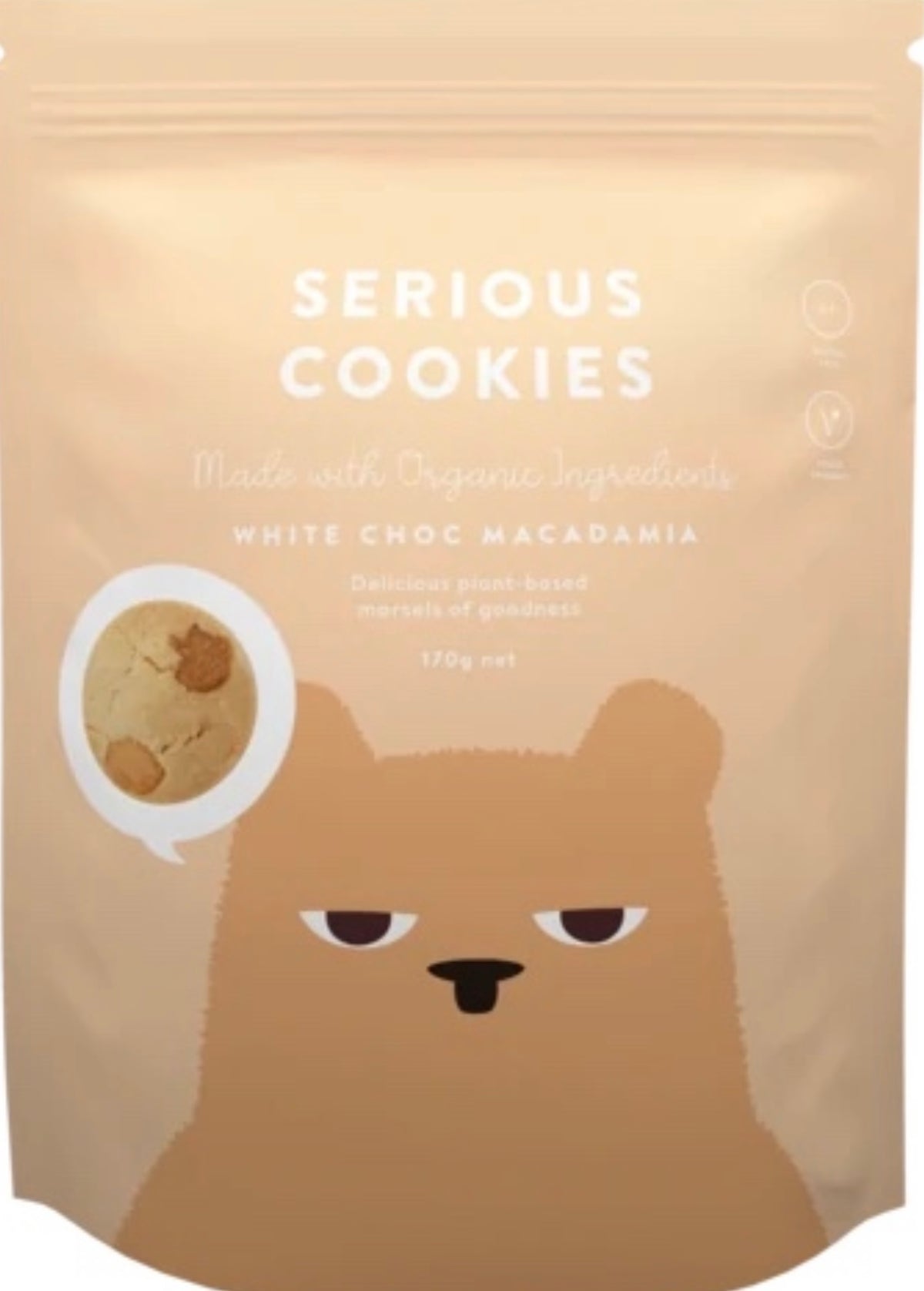 SERIOUS FOODS SERIOUS COOKIE WHITE CHOCOLATE MACADAMIA 170G