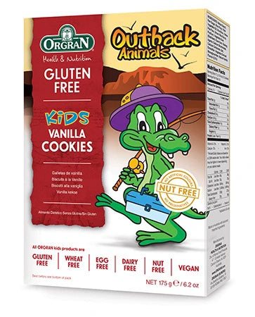 ORGRAN VANILLA OUTBACK ANIMAL COOKIES 175G