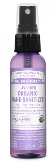 DR BRONNERS LAVENDER HAND SANITIZER 59ML