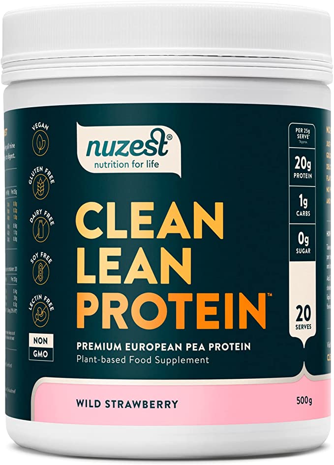 NUZEST CLEAN LEAN PROTEIN POWDER STRAWBERRY 500G