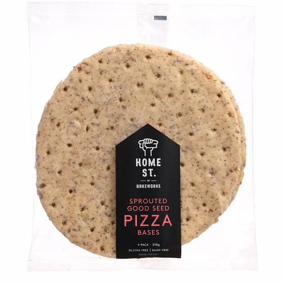 BAKEWORKS HOMESTREET SPROUTED PIZZA BASES 370G 2PK