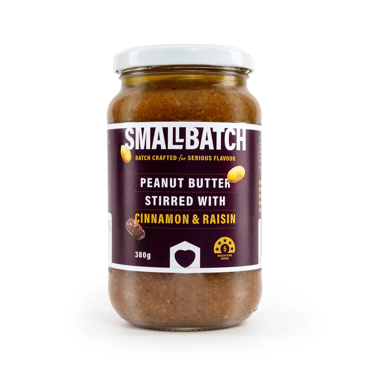 SMALL BATCH CINNAMON RAISIN PEANUT BUTTER 380G