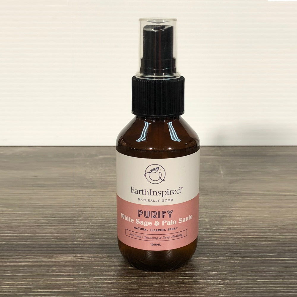 EARTH INSPIRED PALO SANTO & WHITE SAGE CLEARING SPRAY 100M