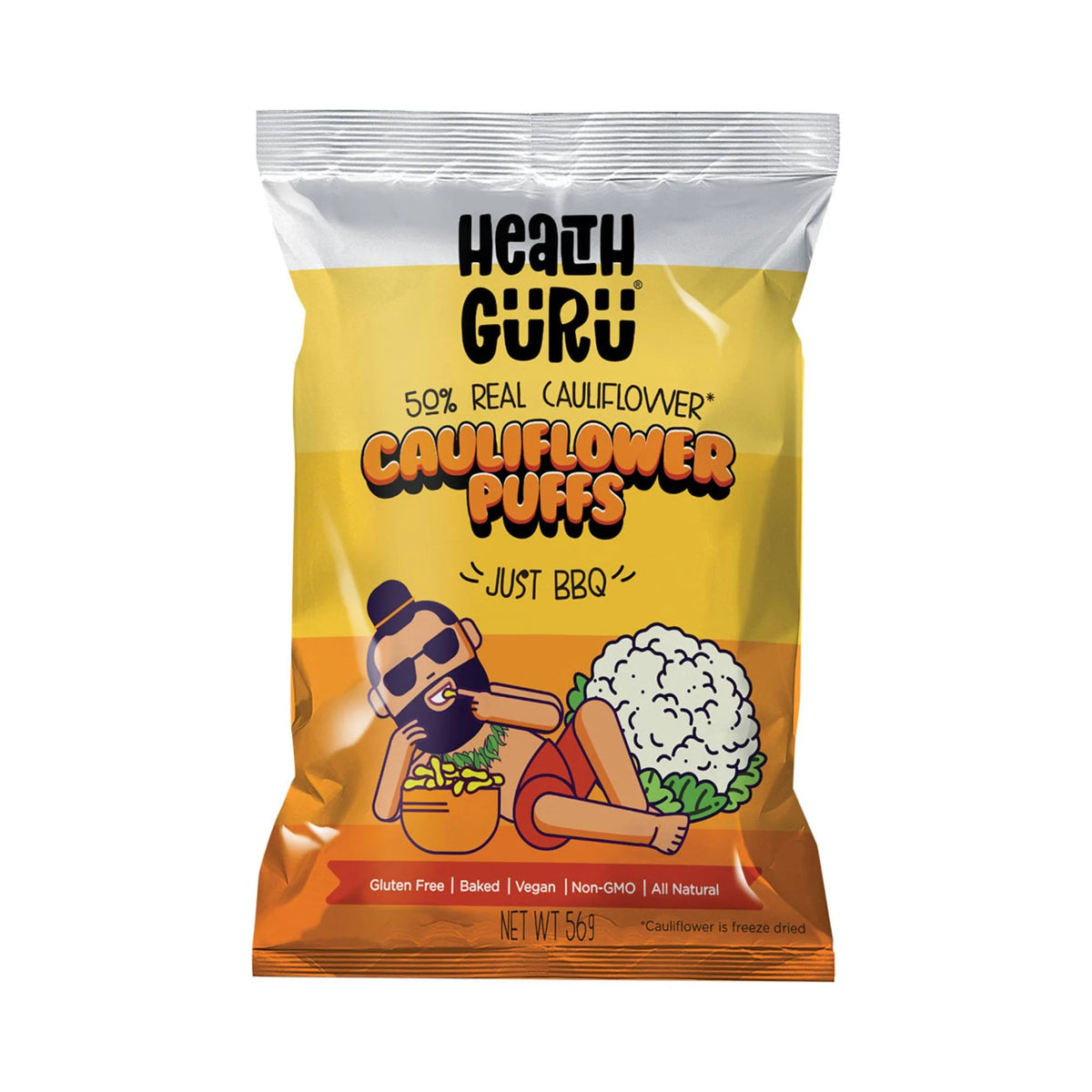 HEALTH GURU BBQ PUFFS 56G