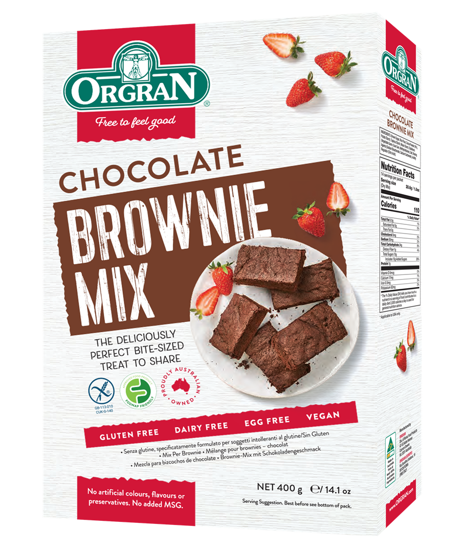 ORGRAN CHOCOLATE BROWNIE MIX 400G