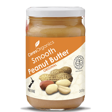 CERES ORGANIC SMOOTH PEANUT BUTTER 300G