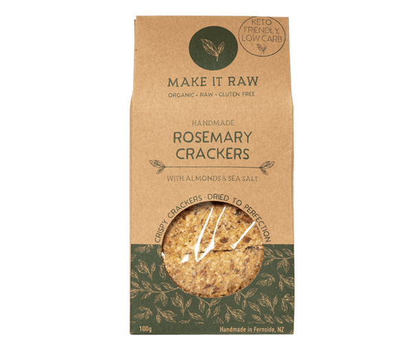 MAKE IT RAW ROSEMARY CRACKERS 100G