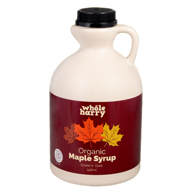 WHOLE HARRY ORGANIC DARK MAPLE SYRUP 946ML