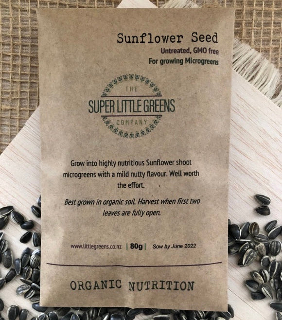 SUPER LITTLE GREENS SPROUTING SUNFLOWER SEEDS 80G