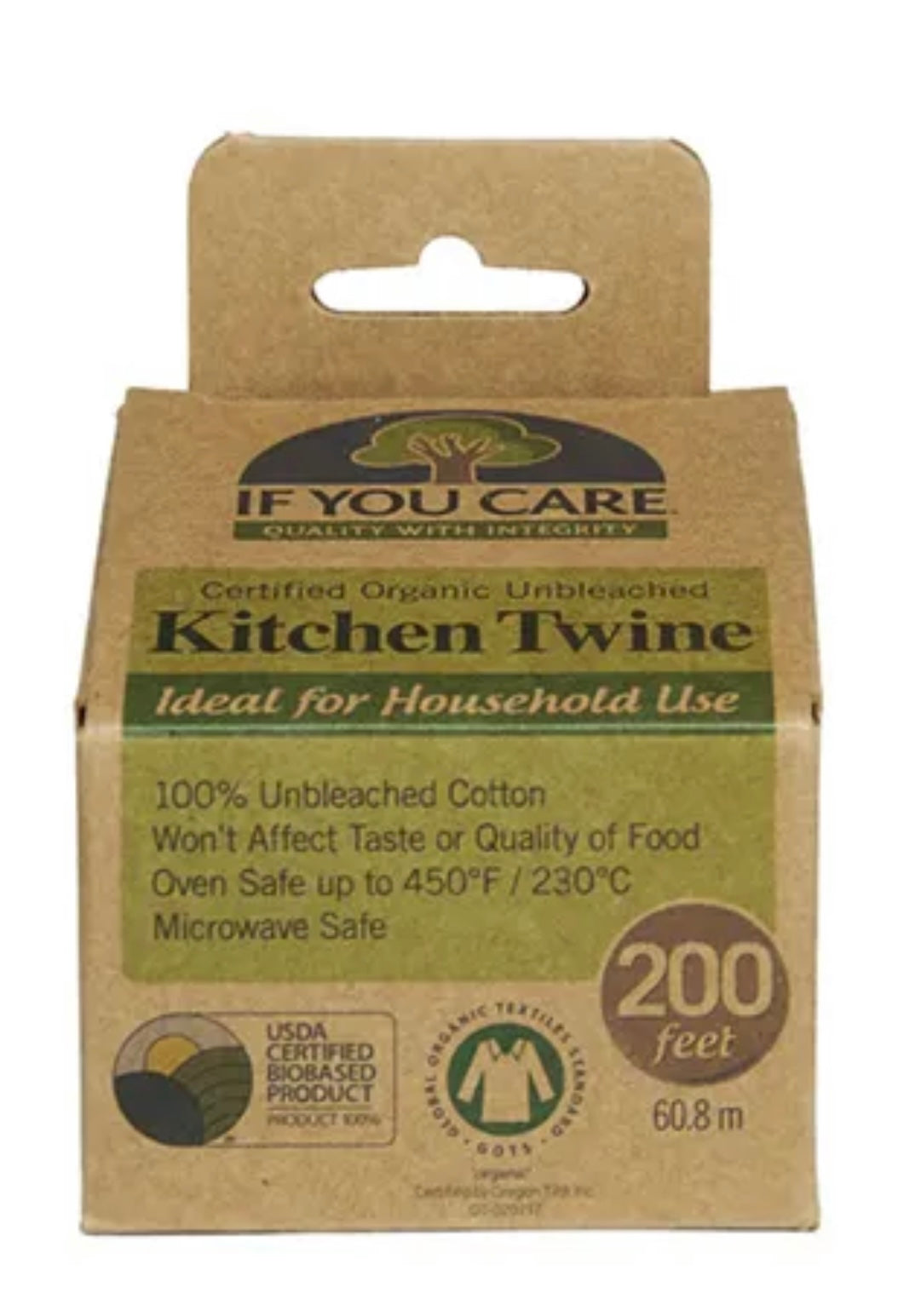 IF YOU CARE ORGANIC KITCHEN TWINE 60.8M