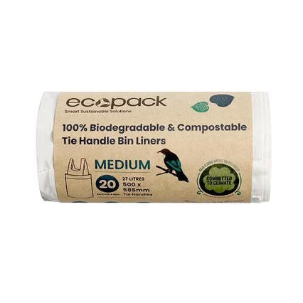 ECO BAGS 27L KITCHEN TIDY LINERS 20 PACK