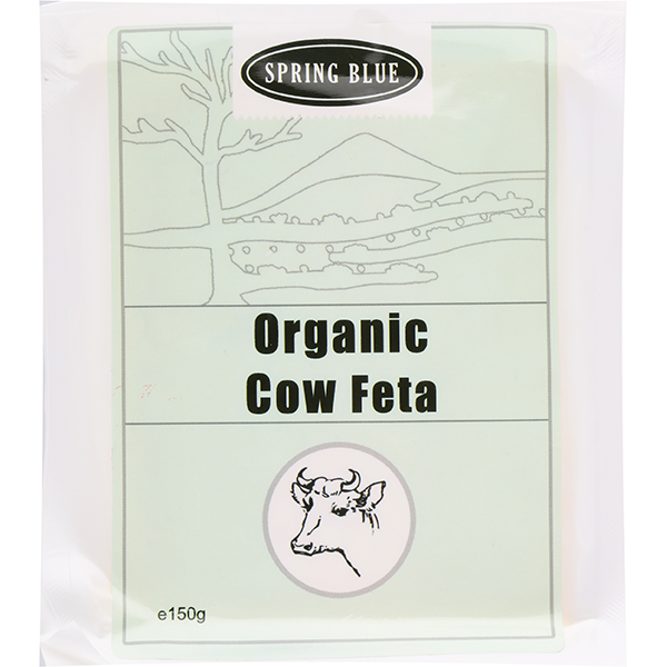 SPRING BLUE ORGANIC COW FETA 150G