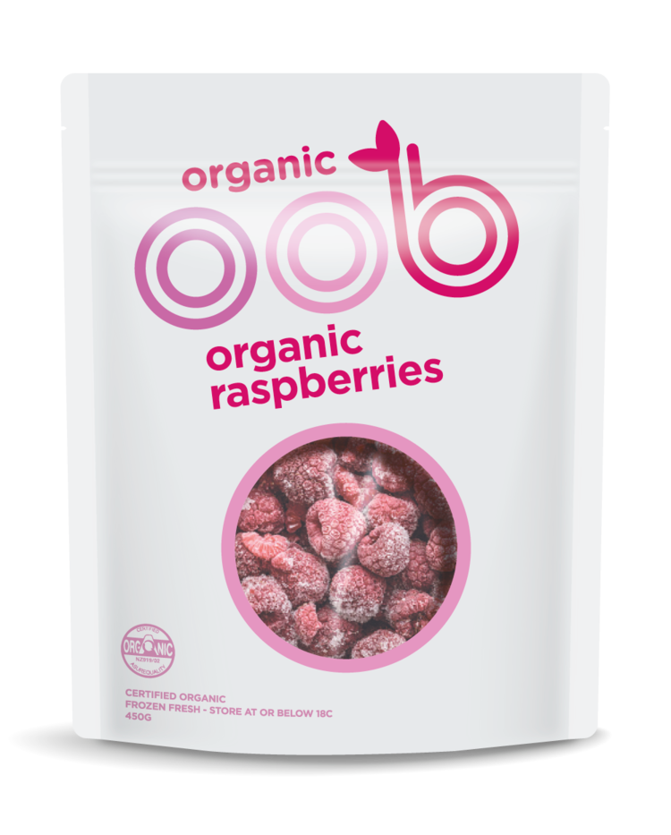 OOB FROZEN RASPBERRIES 450G