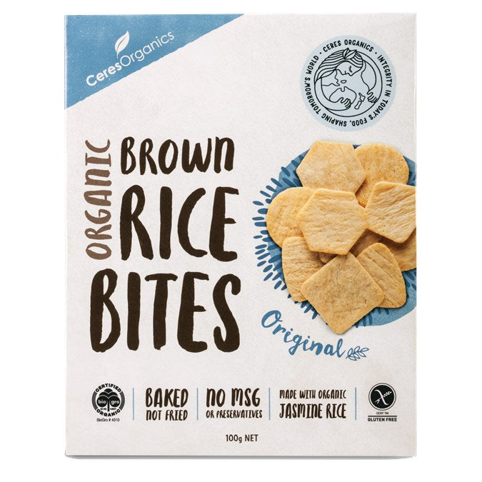 CERES ORGANIC RICE BITES ORIGINAL 100G