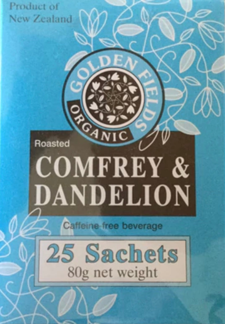 GOLDEN FIELDS COMFREY DANDELION 25 SACHETS