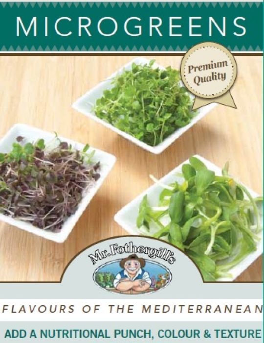 MR FOTHERFILLS MICRO GREENS FLAVOURS OF THE MEDITERRANEAN SPROUTING SEEDS