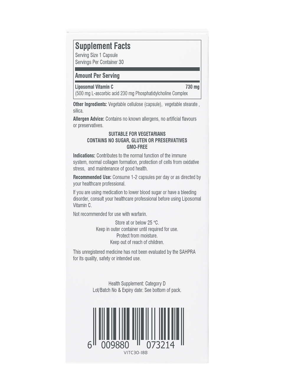 BIOMAX VIT C LIPOSOMAL 30S