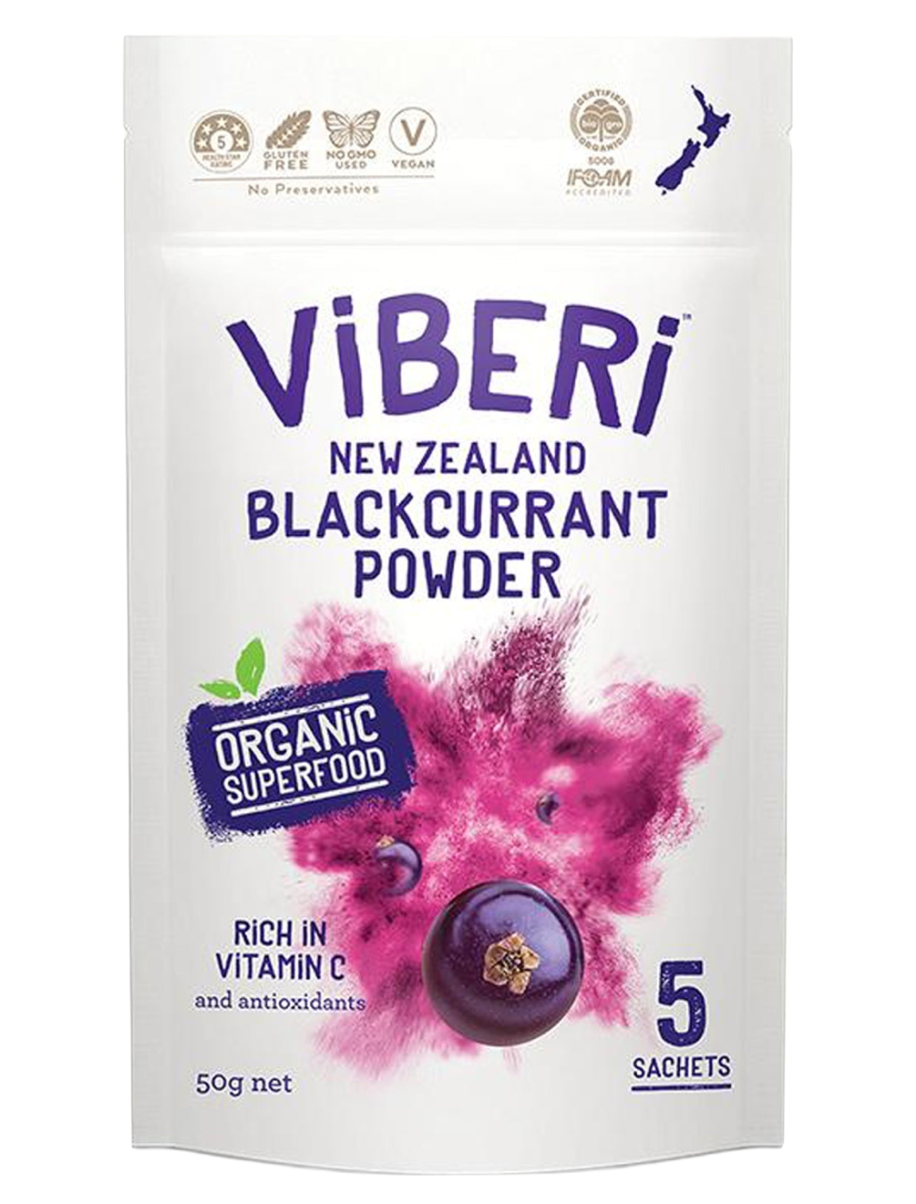 VIBERI BLACKCURRANT POWDER 50G
