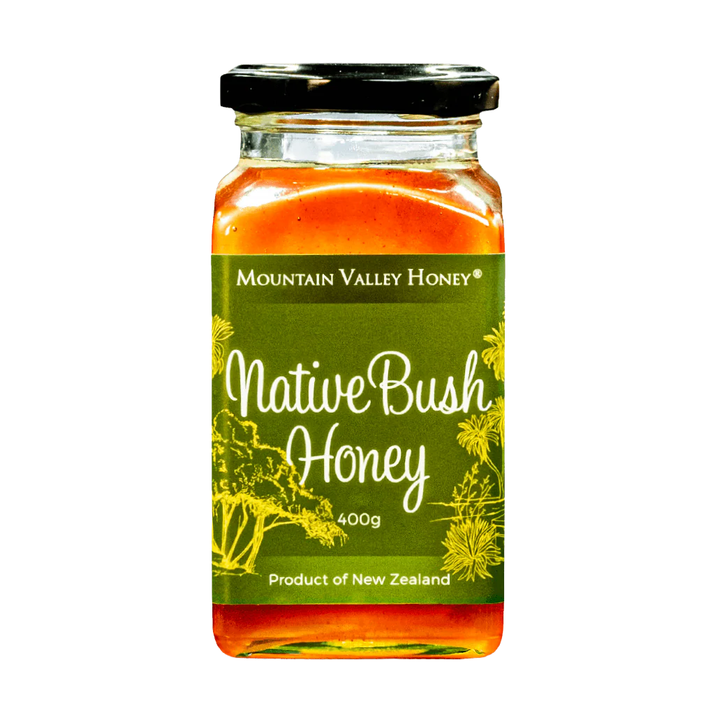 MOUNTAIN VALLEY HONEY NATIVE BUSH HONEY JAR 400G
