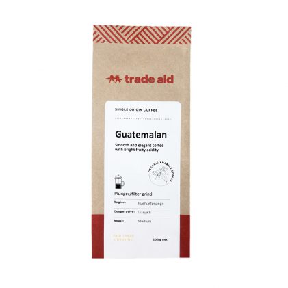 TRADE AID GUATEMALAN MEDIUM PLUNGER COFFEE 200G