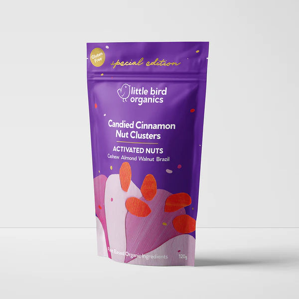 LITTLE BIRD CINNAMON NUT CLUSTERS 120G