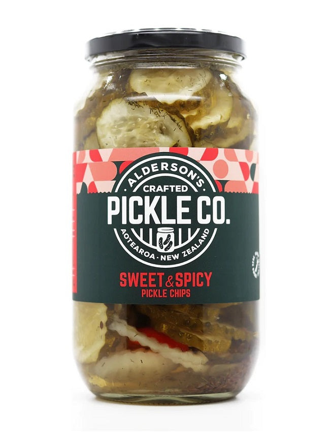 ALDERSONS SWEET SPICY PICKLE CHIPS 485G