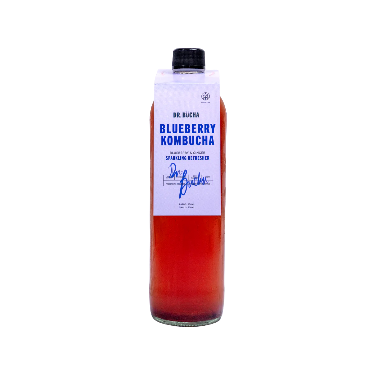DR BUCHA KOMBUCHA BLUEBERRY & GINGER 750ML