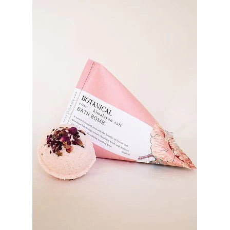 BOTANICAL BATH BOMB ROSE HIMILAYAN SALT 100G