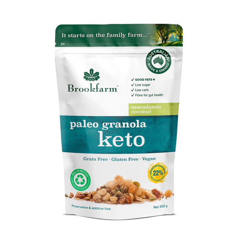 BROOKFARM PALEO KETO GRANOLA 300G