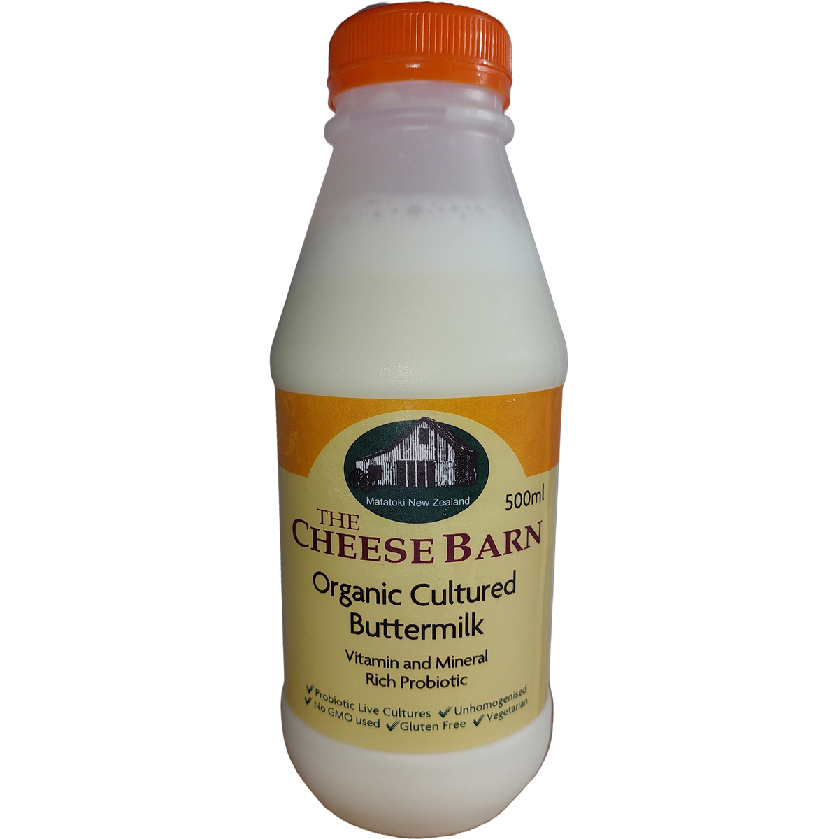 THE CHEESEBARN ORGANIC CULTURED BUTTERMILK 500ML