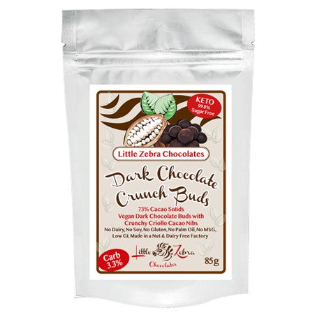 LITTLE ZEBRA DARK CHOCOLATE CRUNCH BUDS 85G
