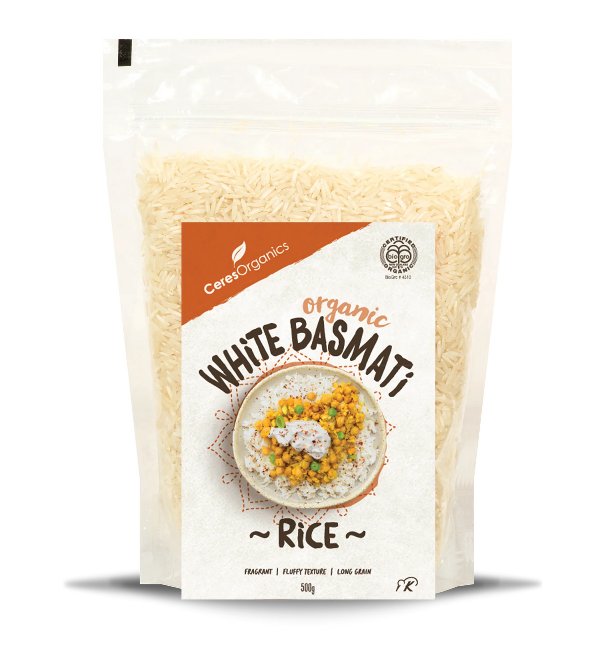 CERES BIO WHITE BASMATI RICE 500G