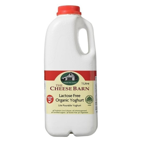THE CHEESE BARN LACTOSE FREE YOGHURT 1L
