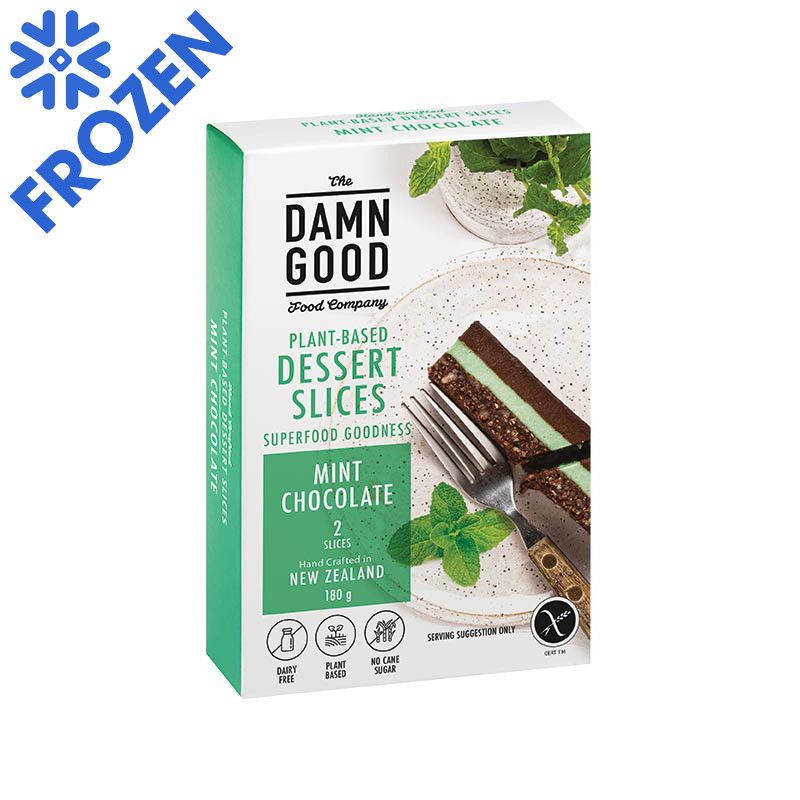 THE DAMN GOOD FOODS COMPANY FROZEN SLICES TWIN MINT 180G