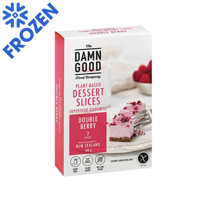 THE DAMN GOOD FOODS COMPANY FROZEN SLICES TWIN BERRY 180G