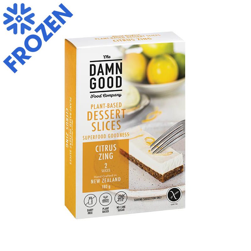 THE DAMN GOOD FOODS COMPANY FROZEN SLICES TWIN CITRUS 180G