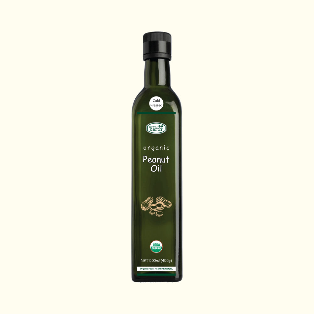 DOWN TO EARTH ORGANIC PEANUT OIL 500ML