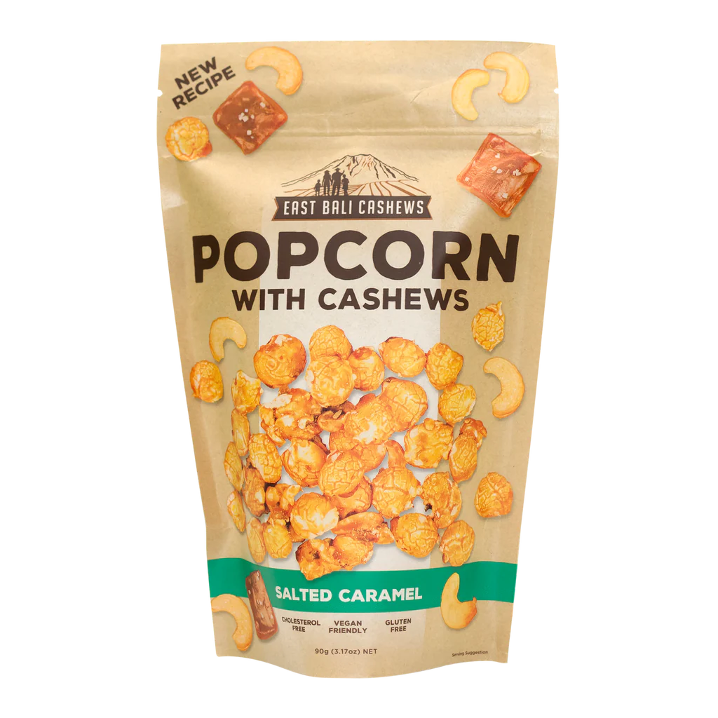EAST BALI CASHEWS CARAMEL CASHEW POPCORN 60G