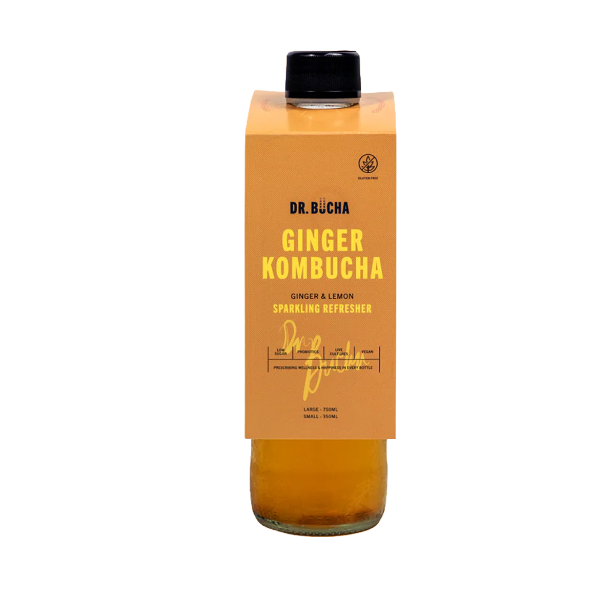 DR BUCHA KOMBUCHA GINGER & LEMON 750ML