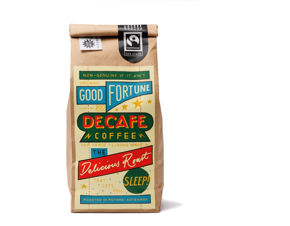 GOOD FORTUNE COFFEE DECAFE COFFEE BEANS 200G