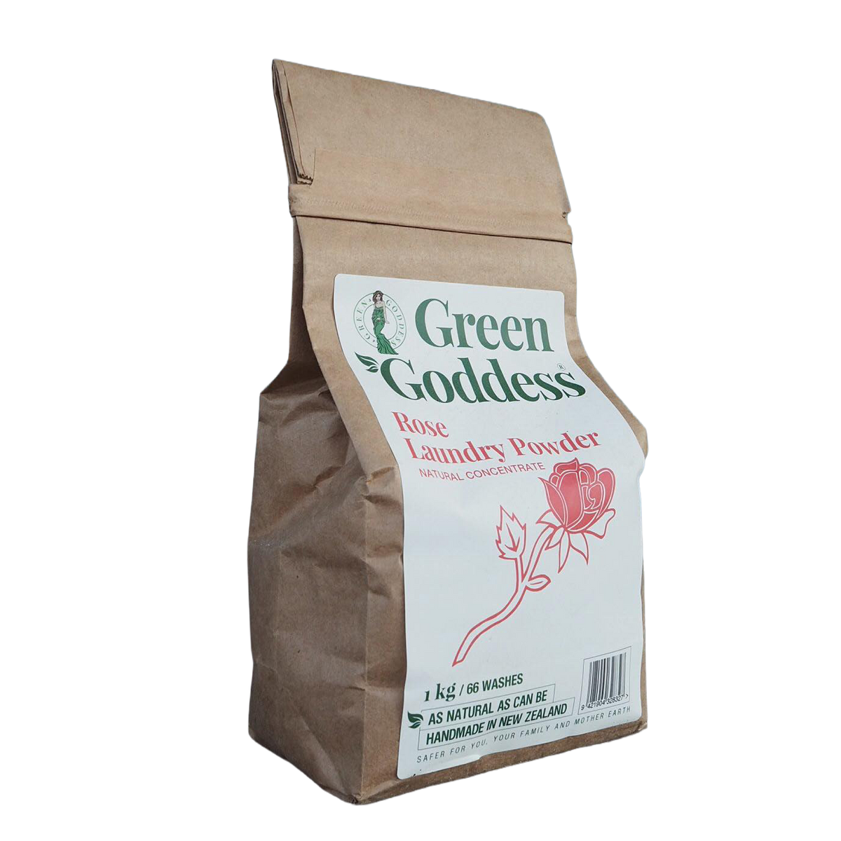 GREEN GODDESS LAUNDRY POWDER ROSE 1KG