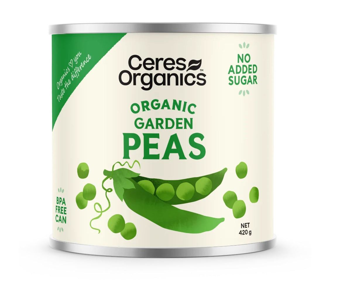 CERES BIO GARDEN PEAS 420G CAN