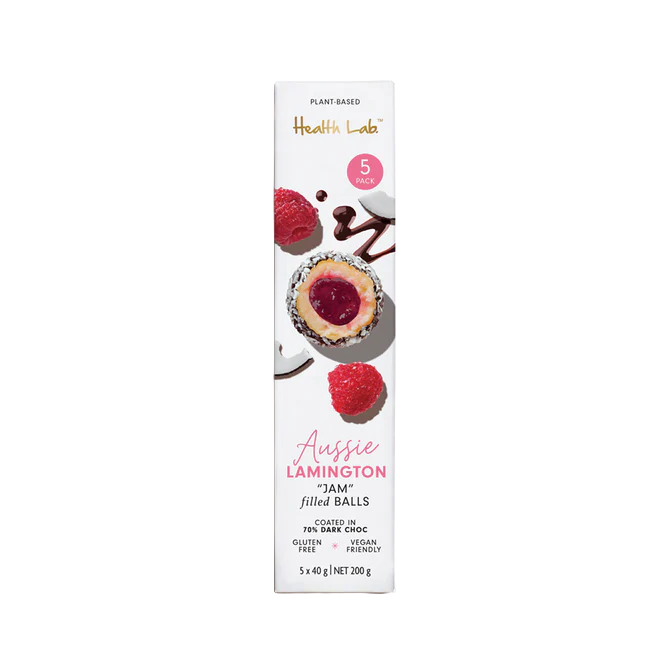 HEALTH LAB JAM LAMINGTON BALL 3PK