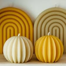 HEXTON SPHERE CANDLE NATURAL