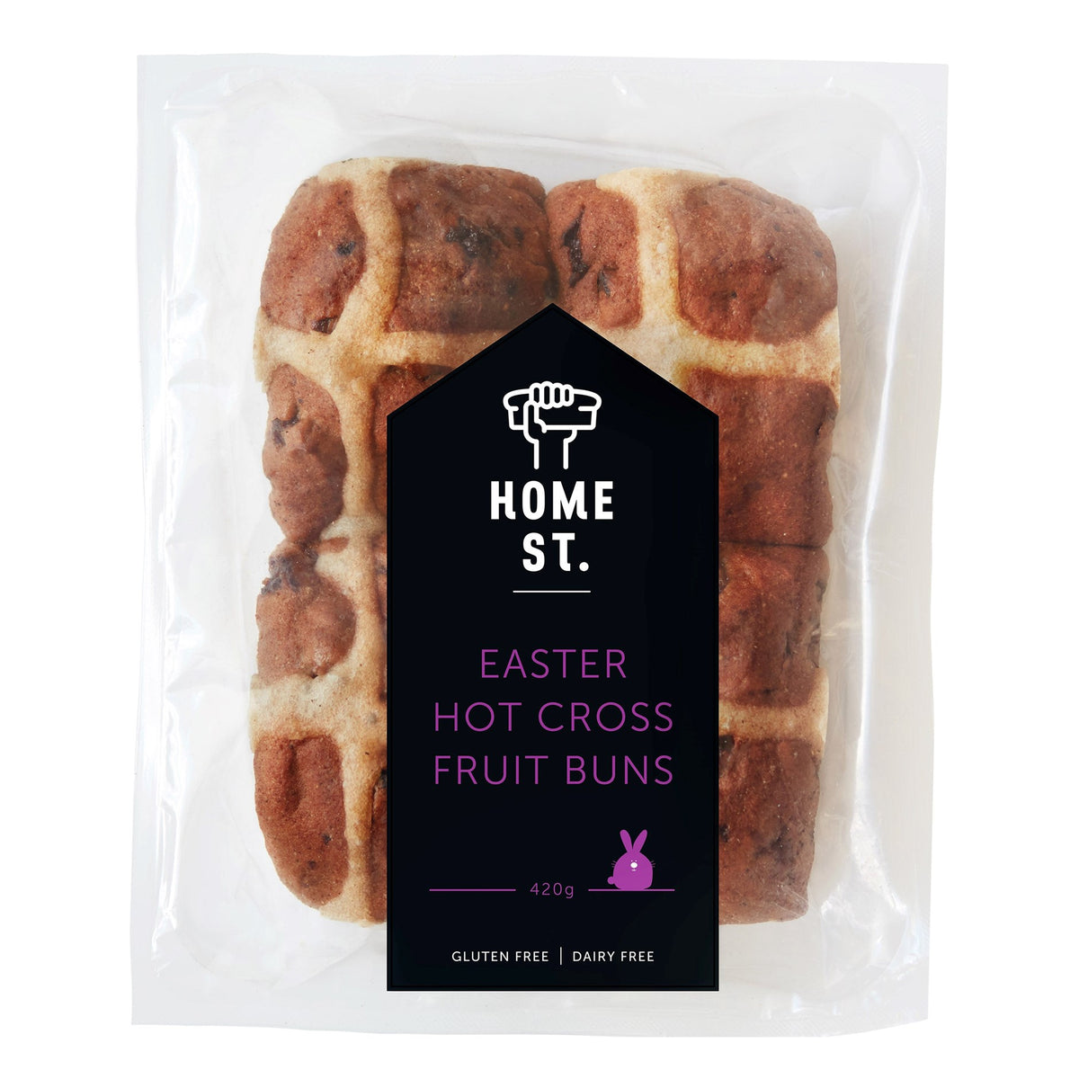 HOME STREET HOT CROSS BUNS 420G