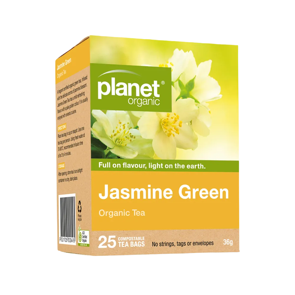 PLANET ORGANIC JASMINE GREEN TEA 25 BAGS