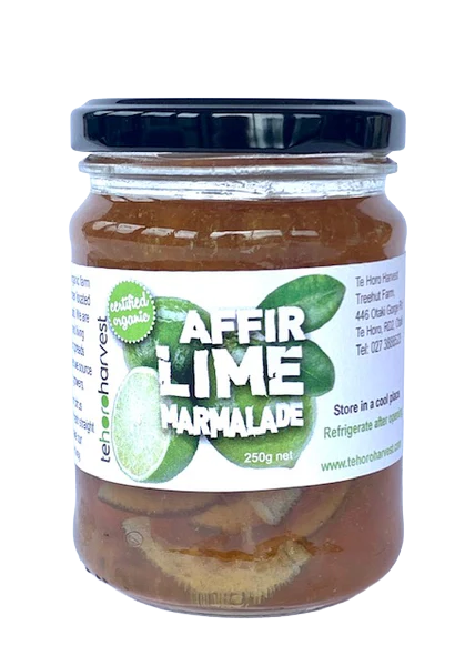 TE HORO HARVEST KAFFIR LIME MARMALADE 250G